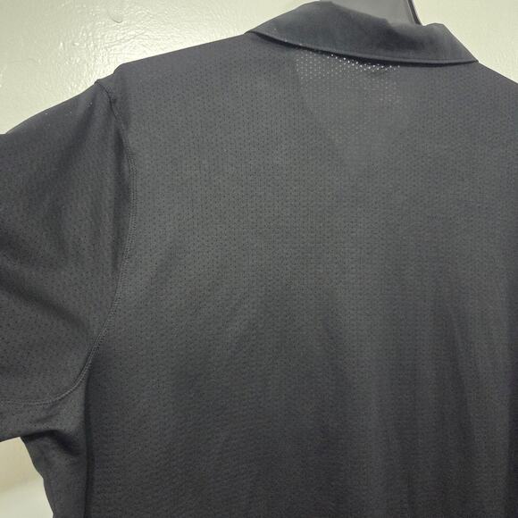 Nike Golf Dri-FIT Black Polo Shirt Men’s XXL Standard Fit Performance - Picture 7 of 8